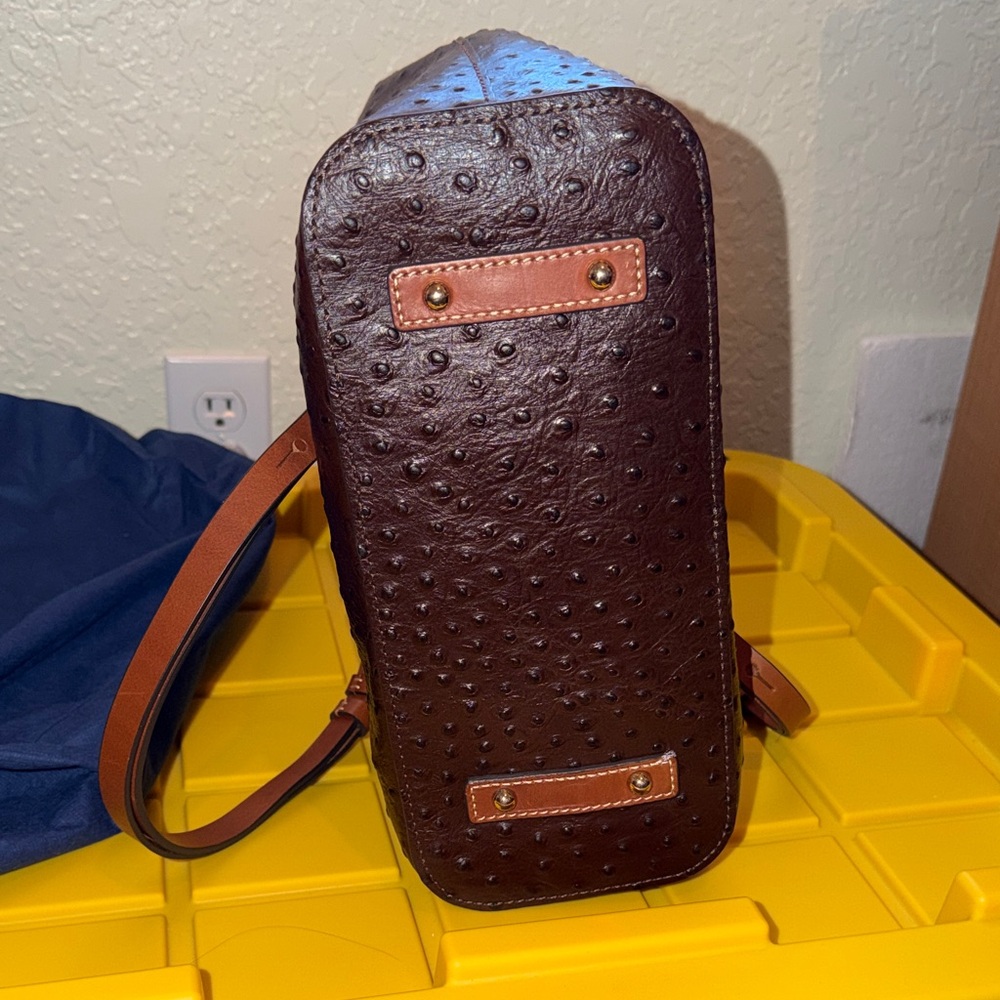 Dooney & Bourke Briana Ostrich Shoulder Bag - Picture 6 of 16